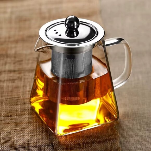 Borosilicate Glass Tea Kettle Stovetop Safe, Blooming 1 pack(Any Size) - Picture 12 of 13